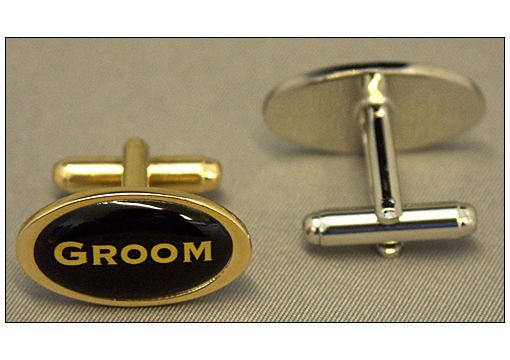 Cuff Links - Oval - Chrome Cuff Links - Oval - Chrome
